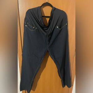 Oh! Mamma 3XL Plus Maternity Dark Wash Straight Jeans